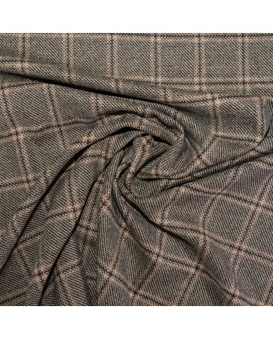 Tweed Loro Piana Windowpane din 100% Cașmir