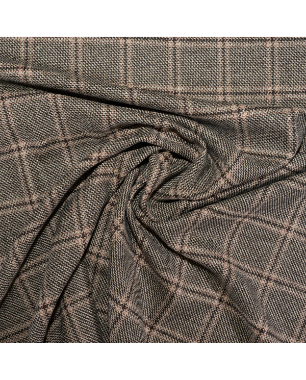 Tweed Loro Piana Windowpane din 100% Cașmir