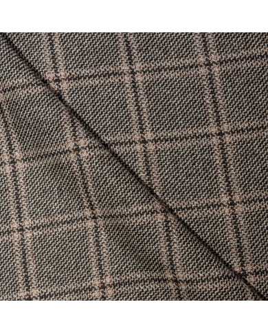 Tweed Loro Piana Windowpane din 100% Cașmir