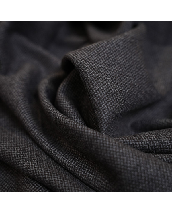 Stofă Tweed Herringbone din Lână Virgină