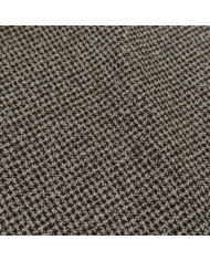 Stofă Tweed Loro Piana în micro-carouri maro