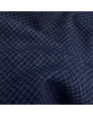 Stodă Tweed Pied de Poule Albastru cu Negru