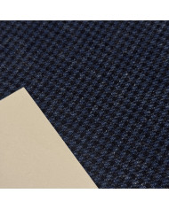 Stodă Tweed Pied de Poule Albastru cu Negru