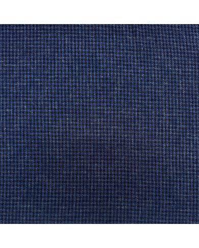 Stodă Tweed Pied de Poule Albastru cu Negru