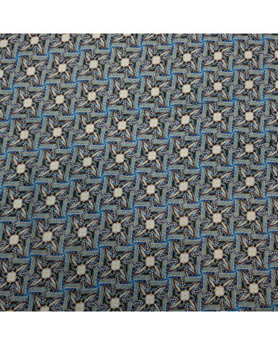 In cu bumbac în model geometric albastru