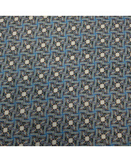In cu bumbac în model geometric albastru