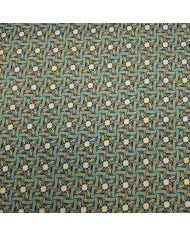 In cu bumbac în model geometric verde mentă