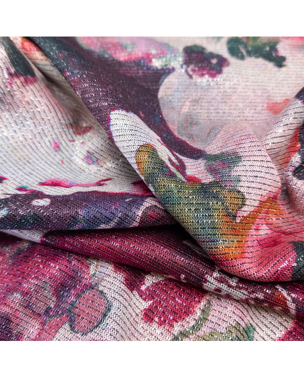 Jerse dublat din lurex și vâscoză