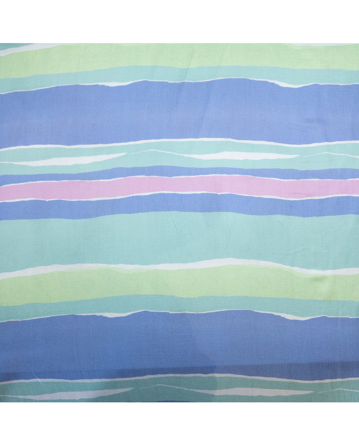 In cu vâscoză în dungi multicolore pastel