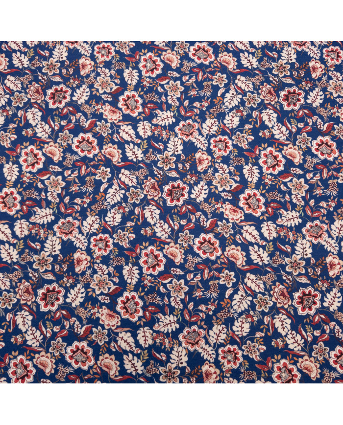 Jerse subțire bleumarin cu imprimeu floral