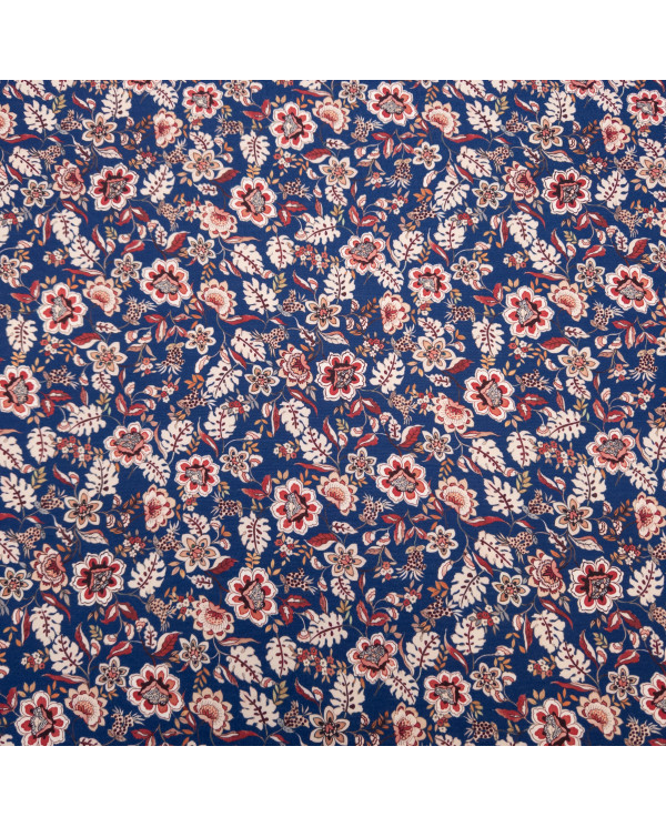 Jerse subțire bleumarin cu imprimeu floral
