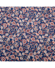 Jerse subțire bleumarin cu imprimeu floral