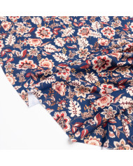 Jerse subțire bleumarin cu imprimeu floral