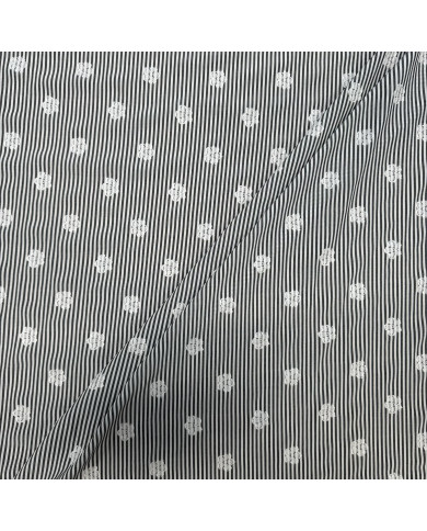 Poplin cu floricele brodate