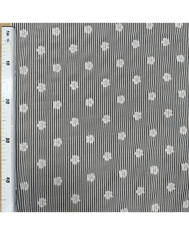 Poplin cu floricele brodate