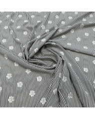 Poplin cu floricele brodate