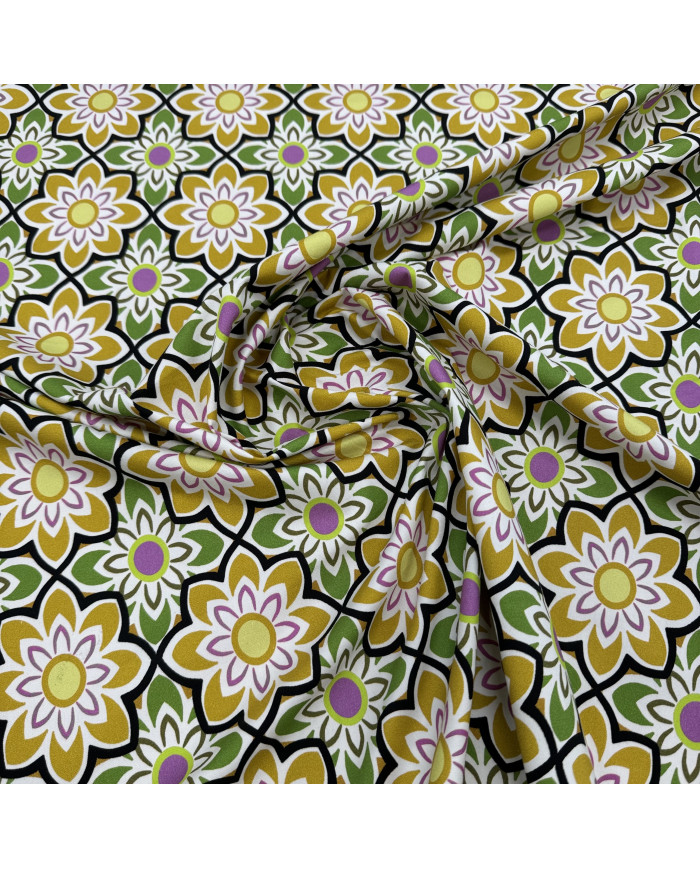 Doc elastic cu bumbac și vâscoză Lotus