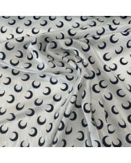 Jacquard din mătase semiluna