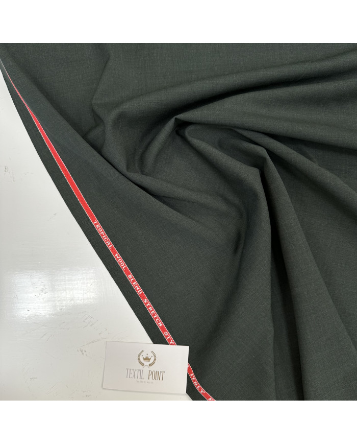 Stofă bărbătească stretch Lana Tropical Alb/Gri Taupe/Maro/Verde închis/Bleumarin